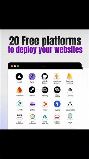 Developers! Save Money with These 20 FREE Tools 💻⚡#developer #coding #shorts