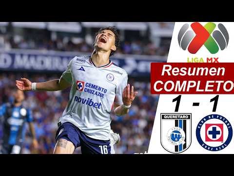 Querétaro vs Cruz Azul 1-1 Resumen Y Goles COMPLETO | APERTURA | 🔥 Liga MX 2026 🔥