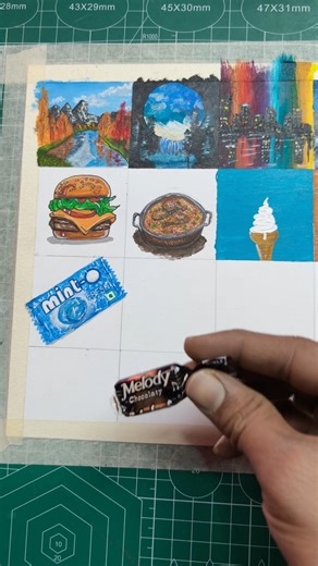 Melody chocolate cover mini painting #art #painting #telugu