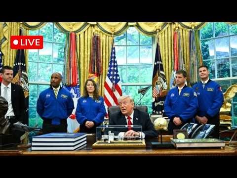 LIVE: President Trump Hosts Artemis II's Crew At White House
