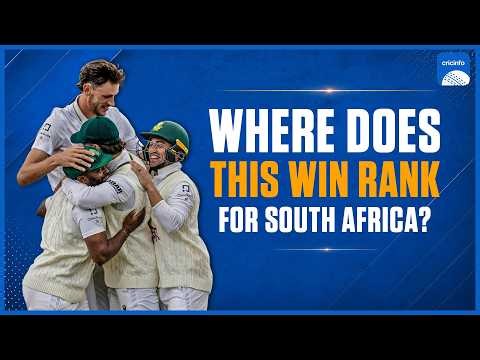 Where does this win rank for South Africa? #savsaus