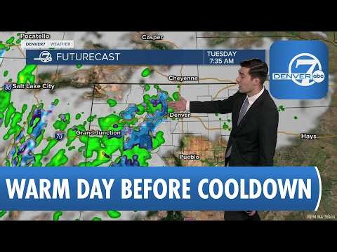 One more warm day before big cooldown; metro rain, mountain snow on the way