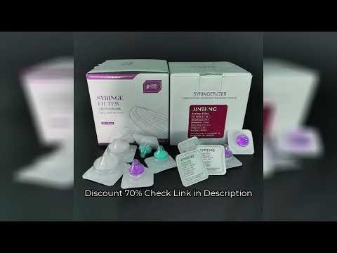 1box (50pcs) Lab 0.22um/0.45um Sterile Millipore Syringe Filter Nylon/PES/ PTFE Membrane Filter Chem