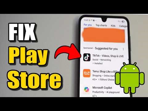 How to Fix Google Play Store Not Working (Best Method)