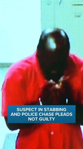 Suspect in Canton stabbing and police chase pleads not guilty