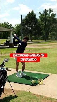Challenging golfers on the range for a NEW DRIVER 👀