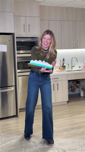 Alison Hall Tries The Cake Flip Challenge #shorts