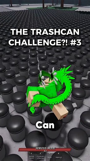 THE TRASHCAN CHALLENGE Pt 3 IN TSB... 💀 | The Strongest Battlegrounds