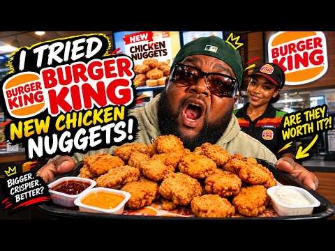 I Tried Burger King’s NEW Chicken Nuggets… Are They Actually Good?! 🍗🔥