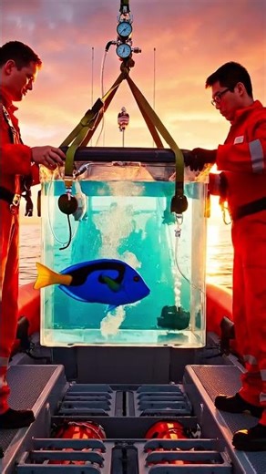 From Shore to Freedom the of a blue tang fish