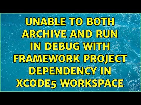 Unable to both Archive and run in debug with framework project dependency in xcode5 workspace