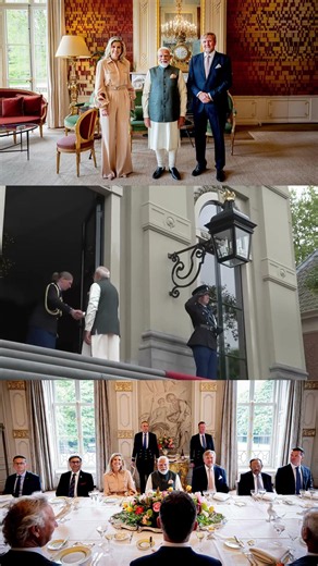 Modi Meets Dutch King Willem-Alexander and Queen Máxima