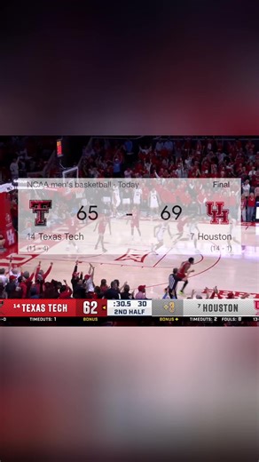 KINGSTON FLEMINGS TAKES OVER DOWN THE STRETCH AS HOUSTON BEATS TEXAS TECH IN A TOP 15 BATTLE🔥 (via: @FOX Sports) #houstonbasketball #houstoncougars #collegebasketball #collegehoops #gocoogs