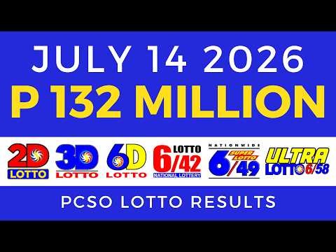 Lotto Result Today 9PM July 14 2026 PCSO