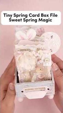 DIY Decorated Mini Card File - Drawer Box Tutorial || Prima Sweet Spring Project #diy #crafting