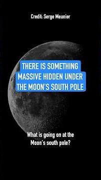 What's going on at the Moon's south pole?! #shorts