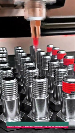 Automatic Bolt Thread Coating Machine Processes 1,200 Bolts/Hour with Precision Dispensing