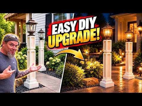 Easy DIY Solar Lamp Posts!
