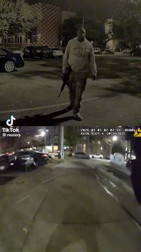 Newly released footage from a mass shooting at a bar Austin, Texas, on March 1 shows suspect pointing a rifle as he walks through a parking lot and officers firing their weapons at him.The shirt of suspect says property of Allah.Ending my narrative here since no Jews, no news.