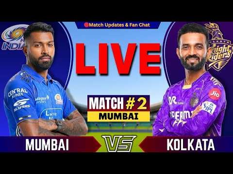 🔴Live: Mumbai vs KolkataR, 2nd Match IPL 2026 | Live Cricket Score & Commentary | KKR vs MI Live
