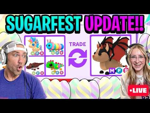 We Got EVERY NEW Pet in Adopt Me's SUGARFEST Update! 🍭⭐️🌈 #adoptme #roblox