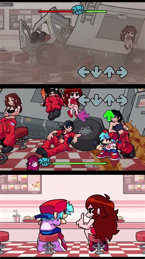 FNF Spaghetti (LE SSERAFIM): Mod vs All-Star Cover vs Run #shorts #fridaynightfunkingame