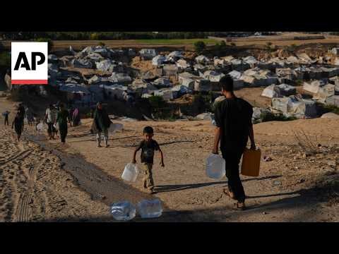 Timelapse shows life in a Gaza camp 3 years into the Israel-Hamas war