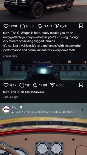 Turo on Instagram: "A year of roadtrips behind us. More adventures ahead in 2026. Happy New Year, and drive safe 🚗✨"