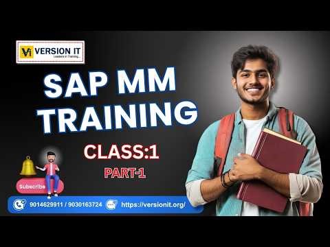 SAP MM Training in Hyderabad | Class-1 | Part-1 | Full Course
