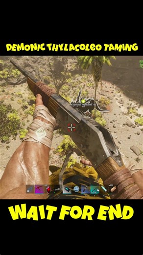 Taming Demonic Thylacoleo 🔥 ARK Primal Chaos & Nemesis #ark #viralshorts #viral #arksurvival