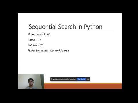 Sequential Search in Python