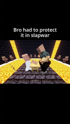 Minecraft Meme - Ultimate Villager The Floor Is Lava SlapWar