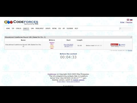 Educational Codeforces Round 186 (Rated for Div. 2) || #codeforces #live