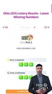 How to check Ohio (OH) lottery tickets, latest results and winning numbers?