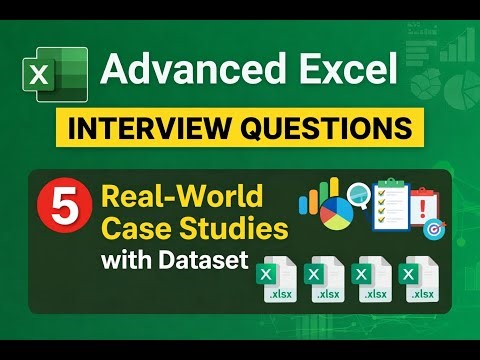 🔥 Master Advanced Excel | 5 Real-Time Questions with Step-by-Step Solution. #Excel #VBA and #SQL