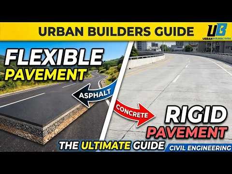 Flexible vs Rigid Pavement Explained | Asphalt vs Concrete Roads | Civil Engineering