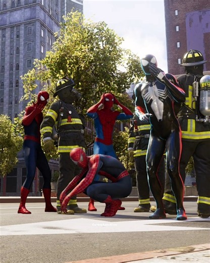 When Three Spider-Men Meet a Venom Spider-Man 💯🔥 PS5 #spiderman