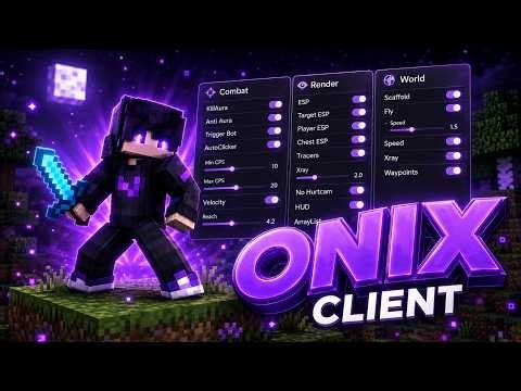 Undetected Onix Client MCPE 26.43 - Free Minecraft Bedrock Hack Client 2026