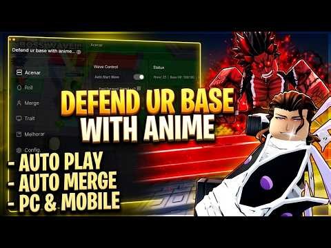 Defend ur base with anime — AUTO PLAY, AUTO ROLL, AUTO MERGE, AUTO TRAIT, AUTO UPGRADE (BEST SCRIPT)