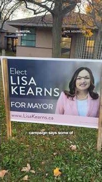 Canadian Mayoral Candidate turns allegedly vandalized signs into viral moment