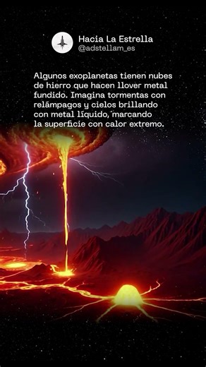 ¡Exoplanetas con LLUVIA DE HIERRO FUNDIDO! 😱 Nubes de metal y tormentas extremas 🤯