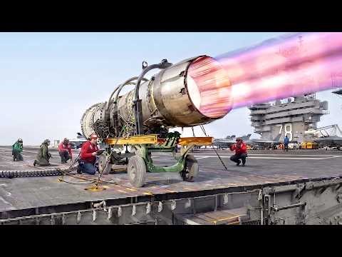 US Navy Tests Jet Engine to the Extreme Limits on Aircraft Carrier