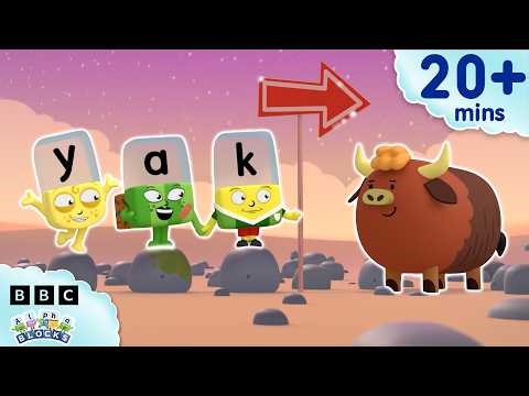 Let's Learn all About the Letter Y | Learn to Read and Spell for Kids Compilation | Alphablocks