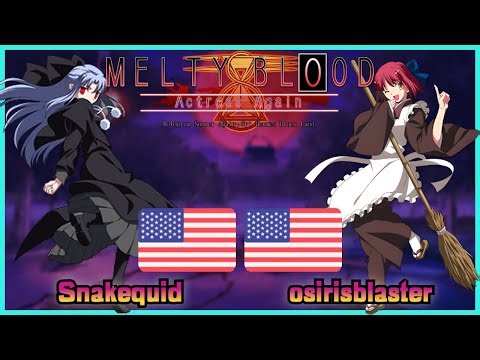 Melty Blood Actress Again Ver.A || Snakequid 🇺🇸 VS 🇺🇸 osirisblaster || FLYCAST FIGHTCADE 2