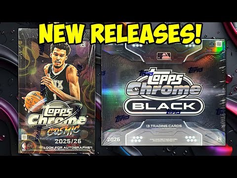 2025/26 Topps Chrome COSMIC Basketball & Topps Chrome BLACK Baseball Cards