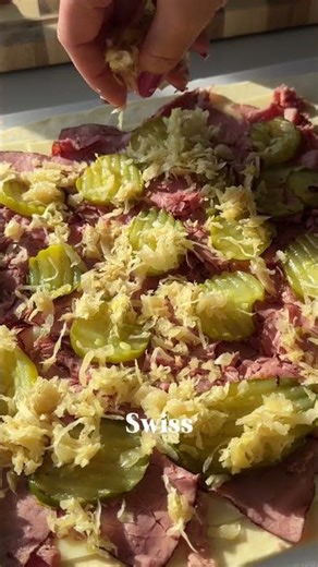 Baked Reuben Pinwheels with Frank's Mustard Kraut | Easy Party Appetizer Recipe
