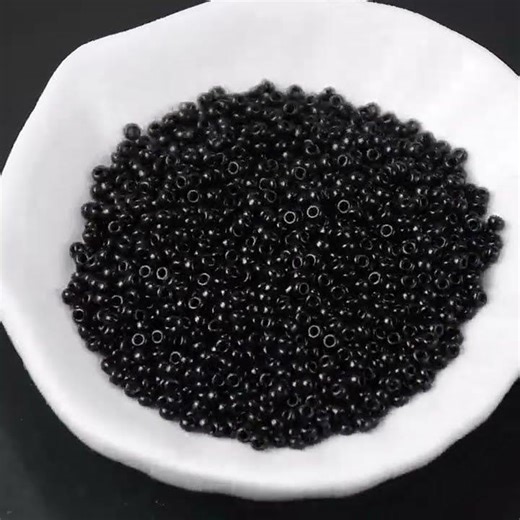 MIYUKI Round Rocailles Beads, Black