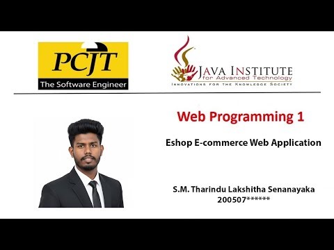 E-Shop Project | Task 39 | Web Programming 01 | Java Institute