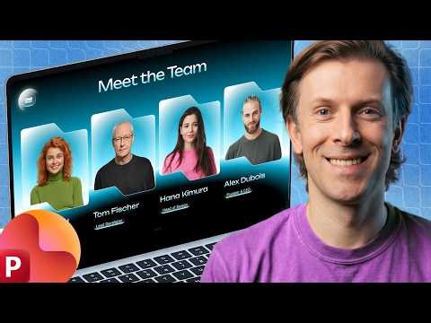 Animated Team Member Slide in PowerPoint (Full Tutorial)