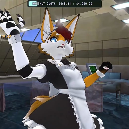 Durrvish on Instagram: "Why do you KEEP PUTTING ME IN A MAID OUTFIT!? #vrchat #blender #3danimation #animation"